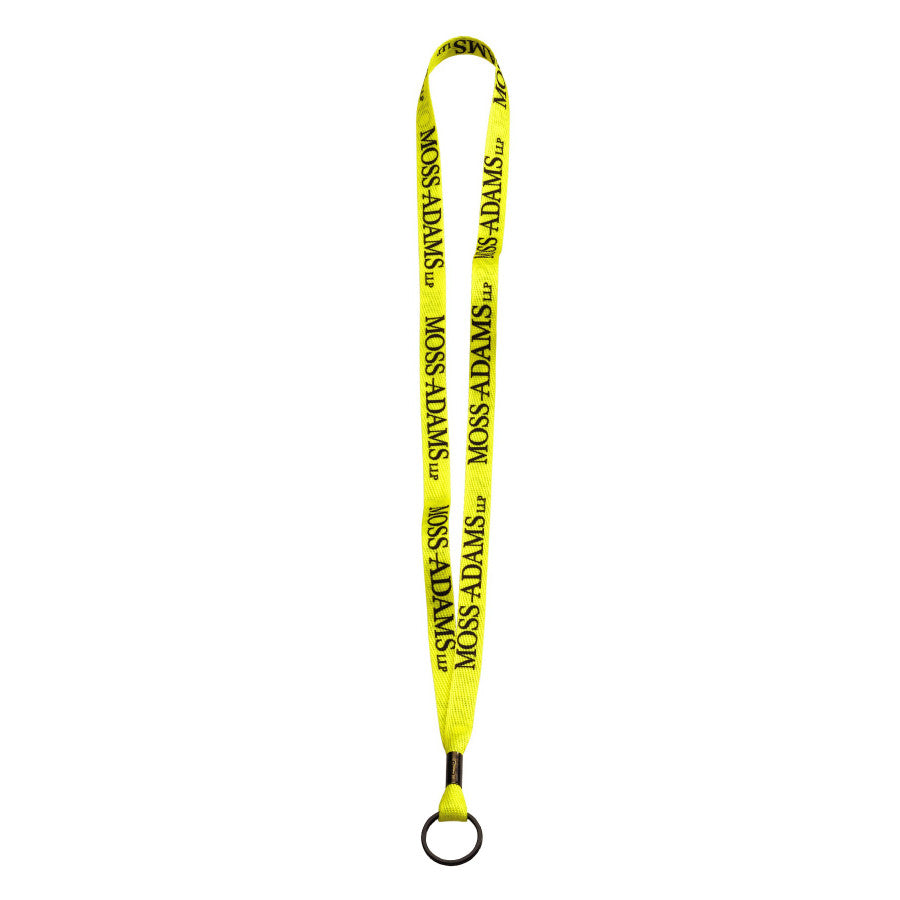 Full Color Waffle Weave Polyester Lanyard
