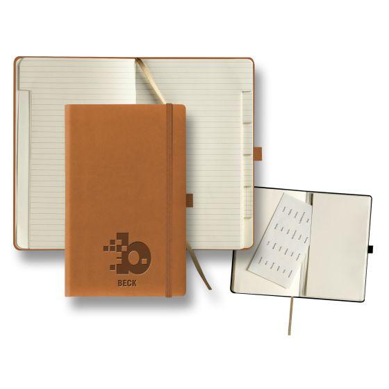 custom journal with tabbed pages - beige 