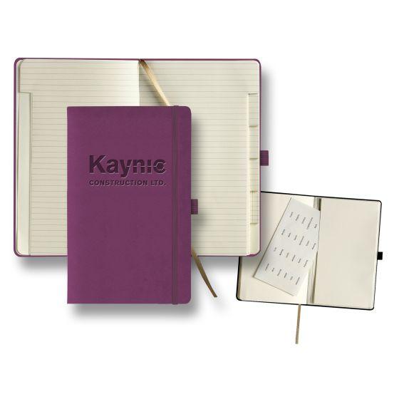 custom journal with tabbed pages - purple